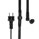 Гирлянда LED Galaxy Bulb String 10м, черный каучук, 30 ламп, мульти, влагостойкая IP65