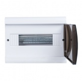 Щит распределительный накладной EKF PROxima ЩРН-П-12 SlimBox 12м пластик затемненная дверца IP41