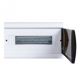 Щит распределительный накладной EKF PROxima ЩРН-П-15 SlimBox 15м пластик затемненная дверца IP41