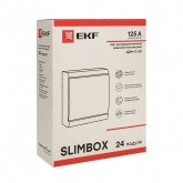 Щит распределительный накладной EKF PROxima ЩРН-П-24 SlimBox 2х12м пластик затемненная дверца IP41