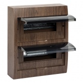 Щит распределительный навесной EKF PROxima ЩРН-П-24 темное дерево IP41