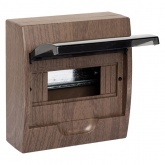 Щит распределительный навесной EKF PROxima ЩРН-П- 8 темное дерево IP41