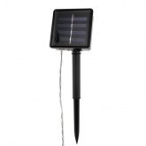 Гирлянда светодиодная на солнечной батарее Звезды, 12 LED теплый белый 1,2 метра IP44