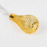 Гирлянда светодиодная Восточные фонарики, 10 LED Желтые 1,5 метра, прозрачный ПВХ, питание 2хАА