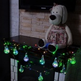 Гирлянда светодиодная Ретро-лампы, 3 м, мультиколор