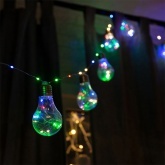 Гирлянда светодиодная Ретро-лампы, 3 м, мультиколор