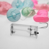 Гирлянда светодиодная Новый год 1,5 м, прозрачный ПВХ, 10 LED, теплый белый, питание 2 x АА