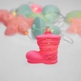 Гирлянда светодиодная Новый год 1,5 м, прозрачный ПВХ, 10 LED, теплый белый, питание 2 x АА