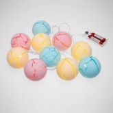 Гирлянда светодиодная Карамельки 1.5 м, прозрачный ПВХ, 10 LED, теплый белый, питание 2хАА