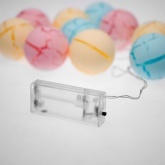 Гирлянда светодиодная Карамельки 1.5 м, прозрачный ПВХ, 10 LED, теплый белый, питание 2хАА