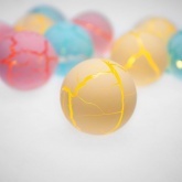 Гирлянда светодиодная Карамельки 1.5 м, прозрачный ПВХ, 10 LED, теплый белый, питание 2хАА