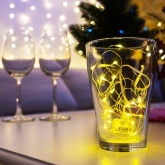 Гирлянда Роса, 2 м, 20 LED, цвет желтый работа от 2 батареек CR2032 в комплекте