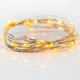 Гирлянда Роса, 2 м, 20 LED, цвет желтый работа от 2 батареек CR2032 в комплекте