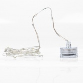 Гирлянда Роса 2 м, 20 диодов, цвет красный, работа от 2 батареек CR2032 в комплекте