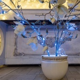 Гирлянда Роса, 2 м, 20 LED, цвет голубой работа от 2 батареек CR2032 в комплекте