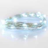 Гирлянда Роса, 2 м, 20 LED, цвет белый работа от 2 батареек CR2032 в комплекте