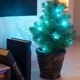 Гирлянда Роса, 2 м, 20 LED, цвет белый работа от 2 батареек CR2032 в комплекте