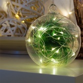 Гирлянда Роса, 2 м, 20 LED, цвет теплый белый работа от 2 батареек CR2032 в комплекте