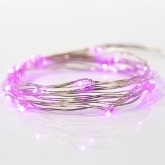 Гирлянда Роса, 2 м, 20 LED, цвет розовый работа от 2 батареек CR2032 в комплекте