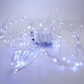 Светодиодная гирлянда Feron CL53 2м + 1м белый с питанием от батареек