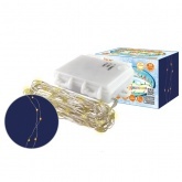 Гирлянда светодиодная TDM Роса100 100LED, 10м, 3000K, 3хАА, наружное использование, IP65