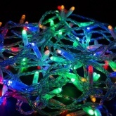 Гирлянда Нить 10м, постоянное свечение, белый ПВХ, 230В, цвет: мультиколор