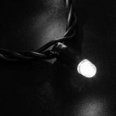 Гирлянда Нить 10м, постоянное свечение, черный ПВХ, 230В, цвет: белый