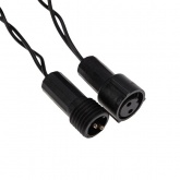 Гирлянда Нить 10м, постоянное свечение, черный ПВХ, 230В, цвет: белый