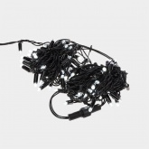 Гирлянда Нить 10м, постоянное свечение, черный ПВХ, 230В, цвет: белый