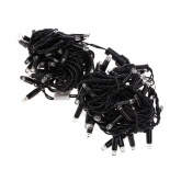 Гирлянда Нить 10м, постоянное свечение, черный ПВХ, 230В, цвет: белый