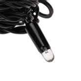 Гирлянда Нить 10м, постоянное свечение, черный ПВХ, 230В, цвет: белый