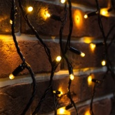 Гирлянда Нить 10м, постоянное свечение, черный ПВХ, 230В, цвет: тёплый белый