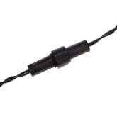 Гирлянда Нить 10м, постоянное свечение, черный ПВХ, 230В, цвет: тёплый белый