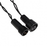 Гирлянда Нить 10м, постоянное свечение, черный ПВХ, 230В, цвет: тёплый белый