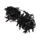 Гирлянда Нить 10м, постоянное свечение, черный ПВХ, 230В, цвет: тёплый белый