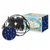 Гирлянда светодиодная TDM СГУ100Б10, 10м, мерц-е, 6500K, каучук чер., посл. подкл, IP65, 250В