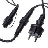 Гирлянда светодиодная TDM СГУ100Б10, 10м, мерц-е, 6500K, каучук чер., посл. подкл, IP65, 250В