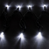 Гирлянда светодиодная TDM СГУ100Б10, 10м, мерц-е, 6500K, каучук чер., посл. подкл, IP65, 250В