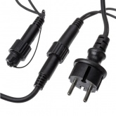 Гирлянда светодиодная TDM Шарики 100LED, 10м, многоцветн, каучук черный, посл.подключ., 250В, IP65