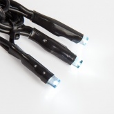 Гирлянда Твинкл Лайт 10 м, черный ПВХ, 100 LED, 230V IP65 цвет белый/мультиколор