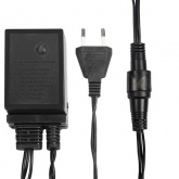 Гирлянда Твинкл Лайт 10 м, черный ПВХ, 100 LED, 230V IP65 цвет белый/мультиколор