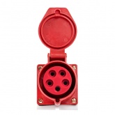 Розетка стационарная наружная EKF PROxima 125 3Р+РЕ+N 32А 380В IP44