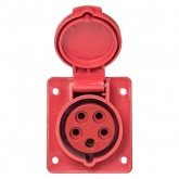 Розетка стационарная внутренняя угловая EKF PROxima 415 3Р+РЕ+N 16А 380В IP44