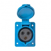 Розетка стационарная внутренняя угловая EKF PROxima 423 2Р+РЕ 32А 220В IP44