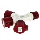 Розетка трехлучевая 1013-214 3Р+РЕ 16А 380В IP44 EKF PROxima