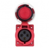 Розетка стационарная внутренняя угловая EKF PROxima 4242 3Р+РЕ 32А 380В IP67