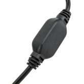 Шнур питания для гирлянд ПВХ с эффектом мерцания/постоянного свечения 230V 4A провод черный IP65