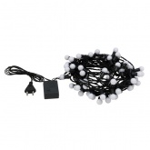 Гирлянда мультишарики D17,5мм, 10м, темно-зеленый ПВХ, IP65 230V 80LED, мультиколор с 8 режимов