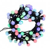 Гирлянда мультишарики D23мм, 10м, черный ПВХ, IP65 230V 80LED, цвет RGB
