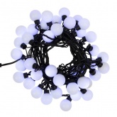 Гирлянда мультишарики D45мм, 10м, черный ПВХ, IP65 230V 40LED, цвет белый